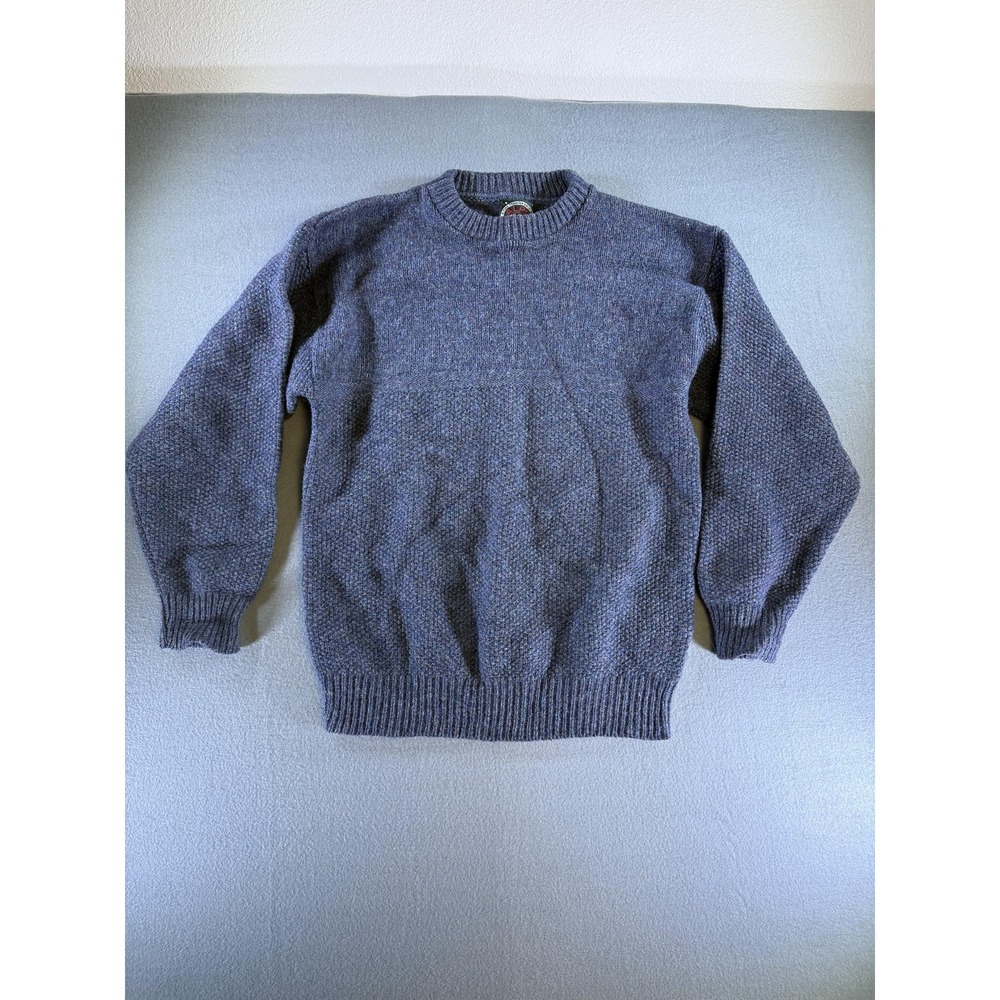 ALPS Rugged Outdoors Sweater Mens Large Blue Heavyweight Knit Crew Neck Pullover